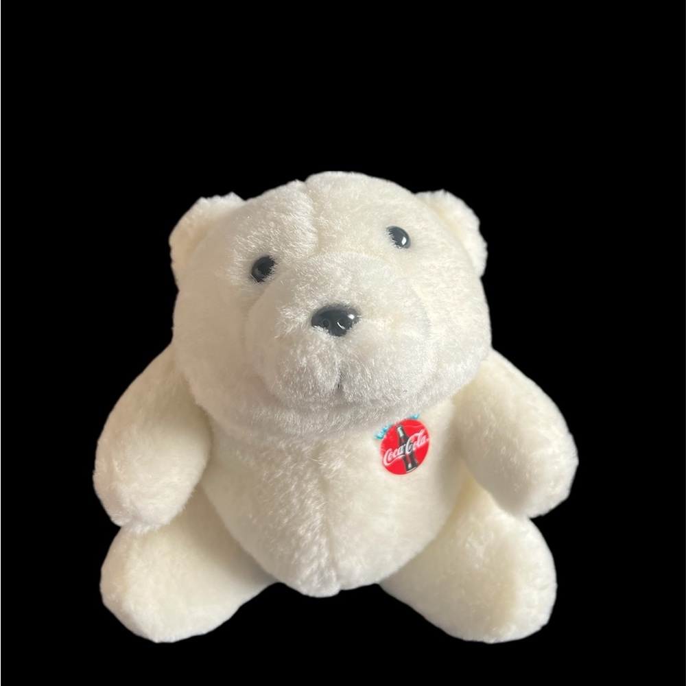 Vintage Coca Cola Polar Bear Plush White 1993 Stuffed Animal Toy